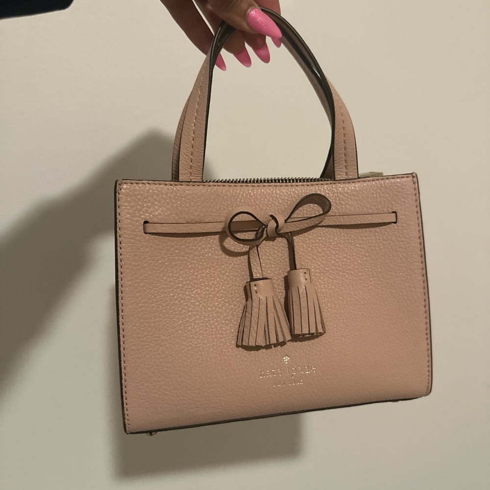 Kate Spade Blush Mini Bag with Tassels